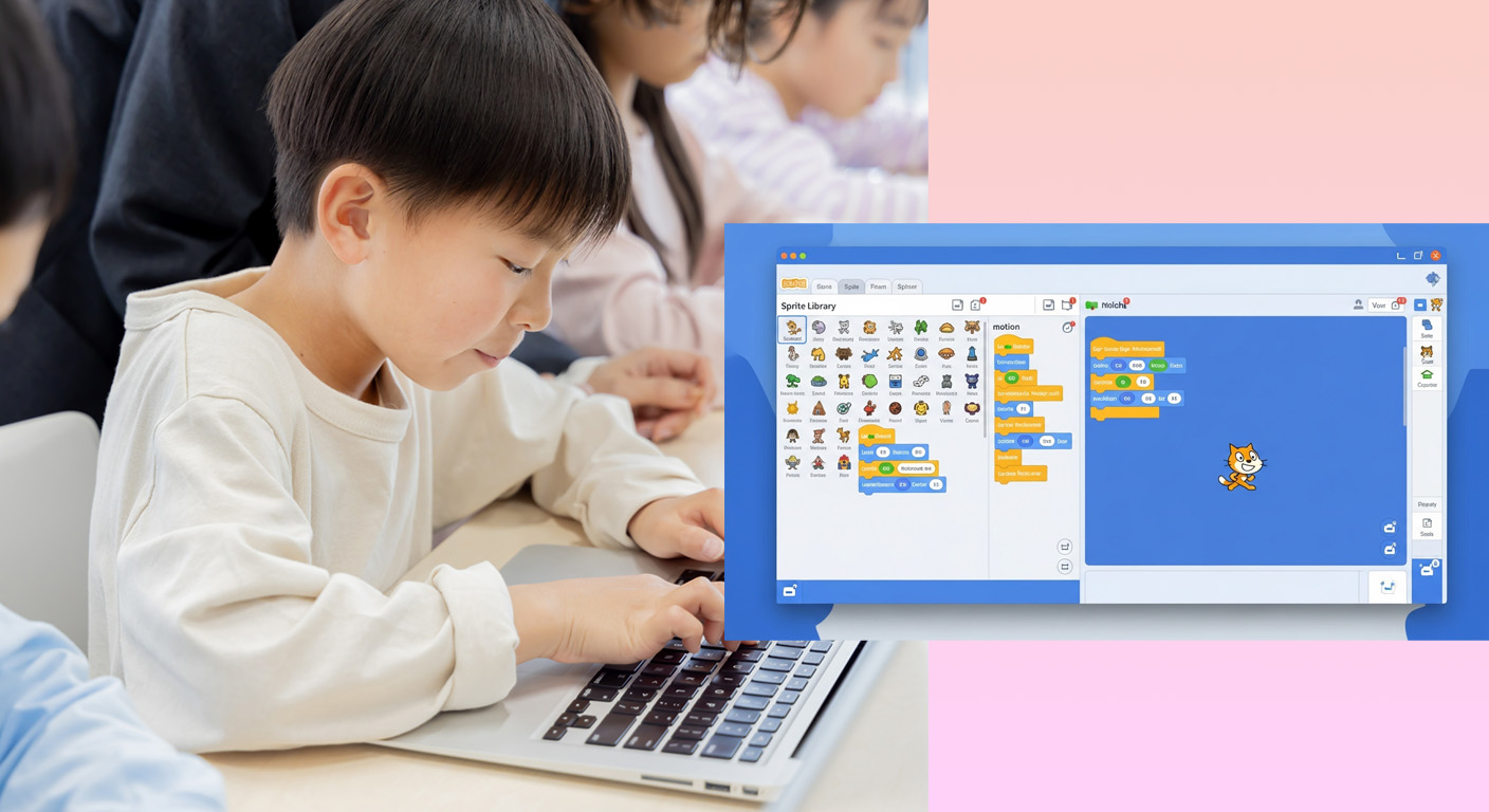 プログラミングを学ぶ子供たち